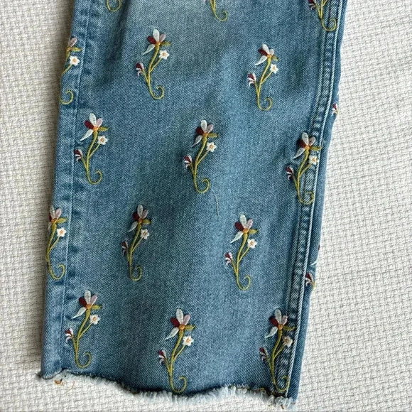 pilcro and the letterpress jeans 27 Embroidered Boho 70s Artsy Cottagecore - Picture 4 of 7
